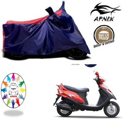 APNEK Waterproof Two Wheeler Cover for Mahindra(Flyte, Blue, Red)