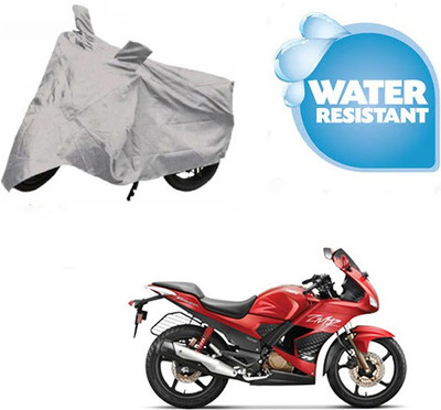SRENTERPRISES Two Wheeler Cover for Hero(Karizma ZMR, Silver)