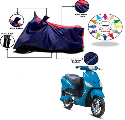 APNEK Waterproof Two Wheeler Cover for Hero(Electric Optima, Blue, Red)