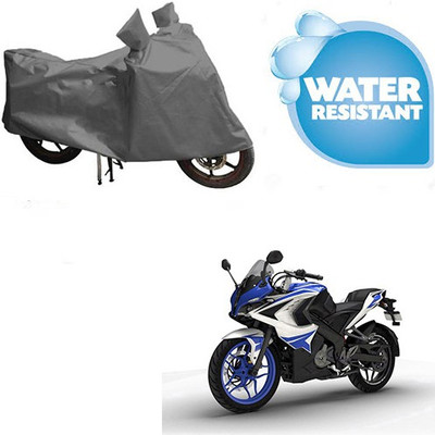 RPSENTTERPR Waterproof Two Wheeler Cover for Bajaj(Pulsar RS 200, Grey)