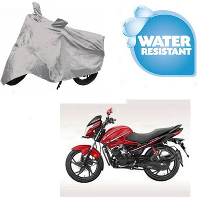 Atulit enterprises Waterproof Two Wheeler Cover for Hero(Glamour, Silver)