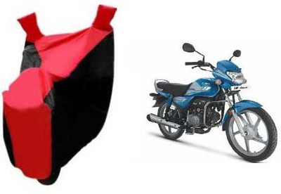 PRPaccessories Waterproof Two Wheeler Cover for Hero(CD deluxe, Red, Black)