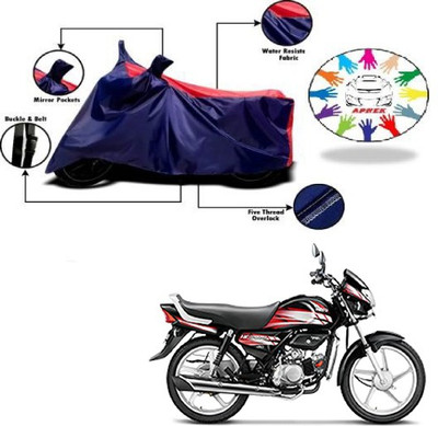 APNEK Waterproof Two Wheeler Cover for Hero(HF Deluxe, Blue, Red)