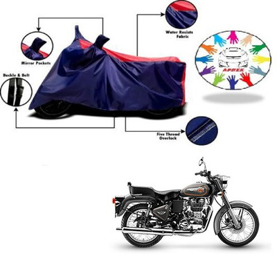 APNEK Waterproof Two Wheeler Cover for Royal Enfield(Thunderbird 500, Blue, Red)