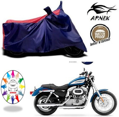 APNEK Waterproof Two Wheeler Cover for Harley Davidson(XL 883, Blue, Red)