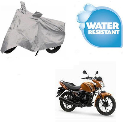 SRENTERPRISES Two Wheeler Cover for Suzuki(Sling, Silver)
