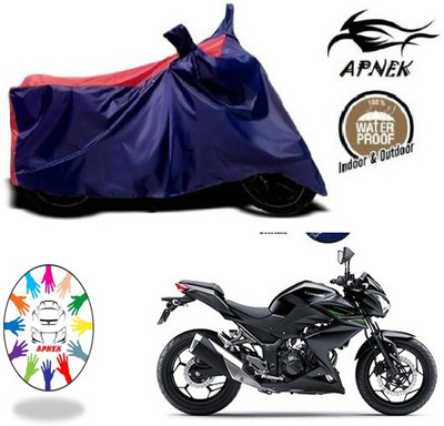 APNEK Waterproof Two Wheeler Cover for Kawasaki(Z250, Blue, Red)