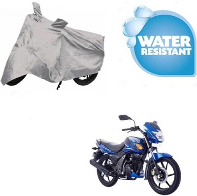 SpeedRock Two Wheeler Cover for TVS(Flame SR125, Silver)