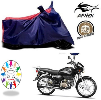 APNEK Waterproof Two Wheeler Cover for Hero(Splendor Plus, Blue, Red)