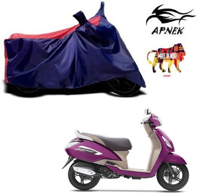 APNEK Waterproof Two Wheeler Cover for TVS(Jupiter, Red, Blue)