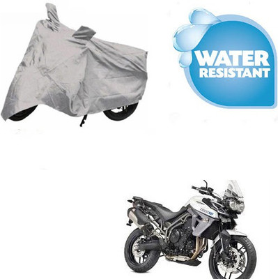 Atulit enterprises Waterproof Two Wheeler Cover for Triumph(Tiger 800 XR, Silver)