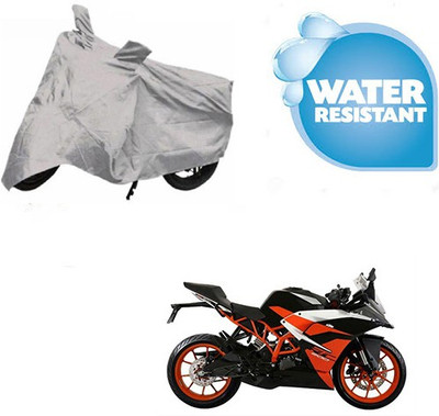 Atulit enterprises Waterproof Two Wheeler Cover for KTM(RC 390, Silver)