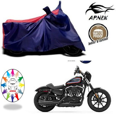 APNEK Waterproof Two Wheeler Cover for Harley Davidson(XL 1200, Blue, Red)