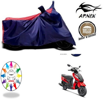 APNEK Waterproof Two Wheeler Cover for Suzuki(Let's, Blue, Red)