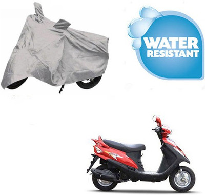 Kundra Two Wheeler Cover for Mahindra(Flyte, Silver)