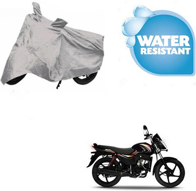 Atulit enterprises Waterproof Two Wheeler Cover for Mahindra(Pantero, Silver)