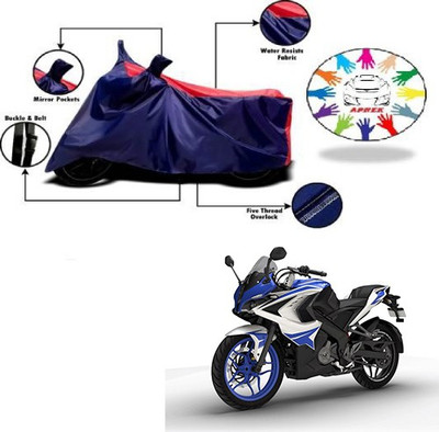APNEK Waterproof Two Wheeler Cover for Bajaj(Pulsar RS 200, Blue, Red)