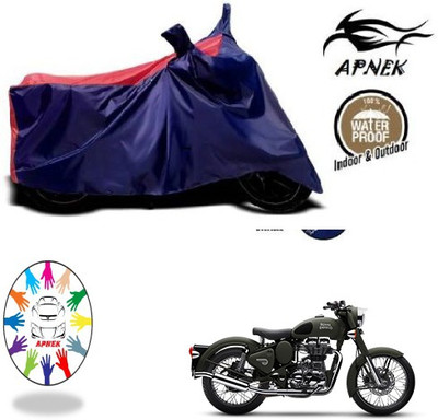 APNEK Waterproof Two Wheeler Cover for Royal Enfield(Battle, Blue, Red)