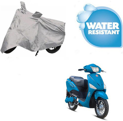 SRENTERPRISES Two Wheeler Cover for Hero(Electric, Silver)