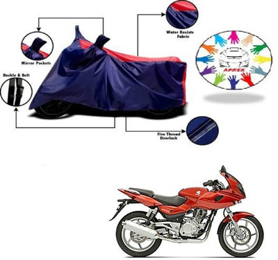 APNEK Waterproof Two Wheeler Cover for Bajaj(Pulsar 220 DTS-i, Blue, Red)