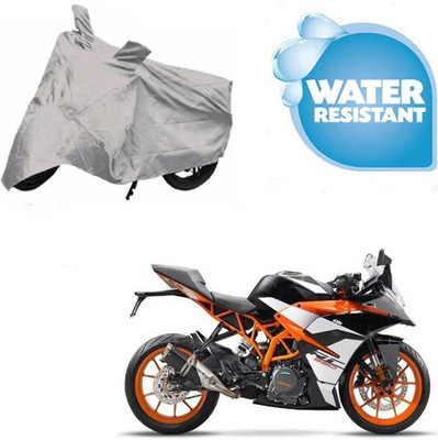 SRENTERPRISES Two Wheeler Cover for KTM(RD 350, Silver)