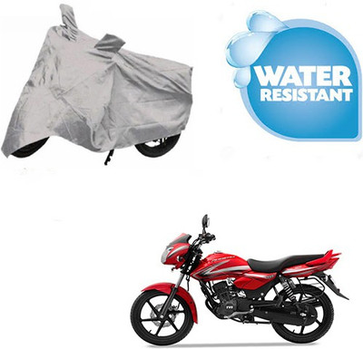 Kundra Two Wheeler Cover for TVS(Pheonix, Silver)