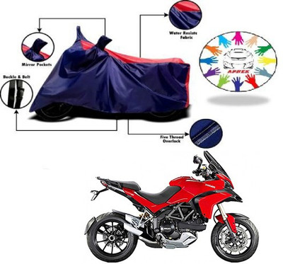 APNEK Waterproof Two Wheeler Cover for Ducati(Multistrada, Blue, Red)
