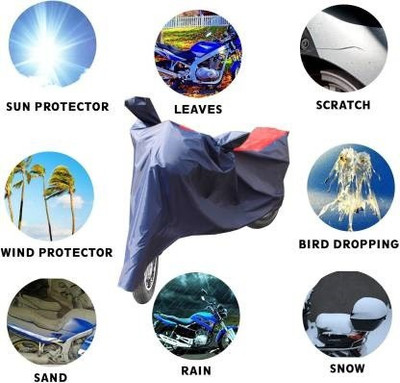 Gavya Waterproof Two Wheeler Cover for Piaggio(Vespa LX, Red, Blue)