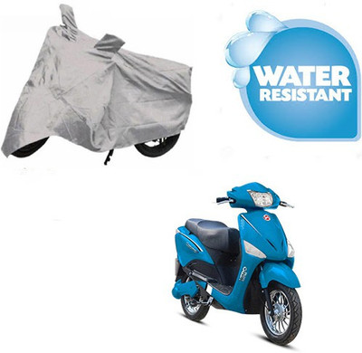 SRENTERPRISES Two Wheeler Cover for Hero(Electric Optima, Silver)