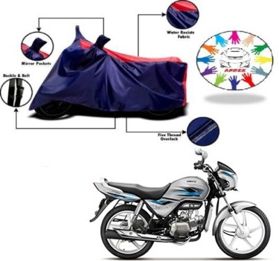 APNEK Waterproof Two Wheeler Cover for Hero(Splendor Pro, Blue, Red)