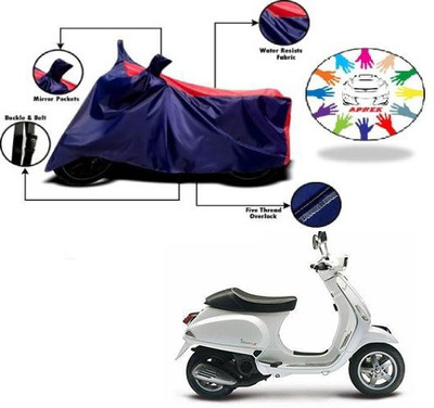 APNEK Waterproof Two Wheeler Cover for Piaggio(Vespa, Blue, Red)