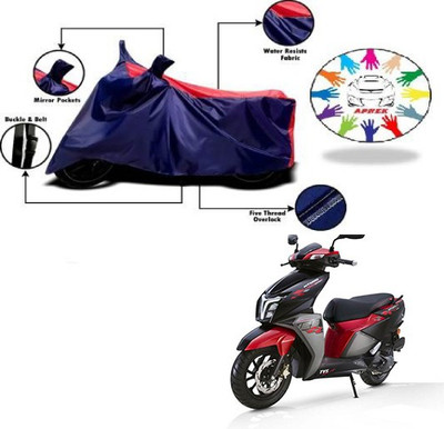 APNEK Waterproof Two Wheeler Cover for TVS(NTORQ, Blue, Red)