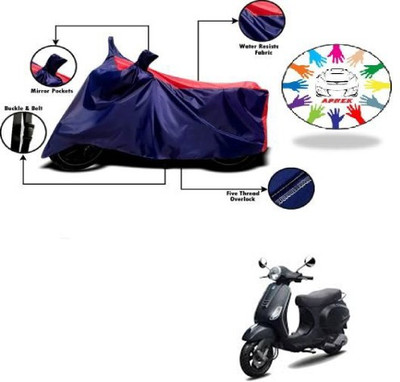 APNEK Waterproof Two Wheeler Cover for Piaggio(Vespa LX, Blue, Red)