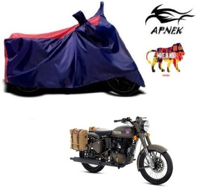 APNEK Waterproof Two Wheeler Cover for Royal Enfield(Classic 350, Blue, Red)