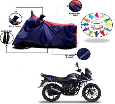 APNEK Waterproof Two Wheeler Cover for Bajaj(Discover 150 f, Blue, Red)