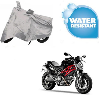 SRENTERPRISES Two Wheeler Cover for Ducati(Monster 796 S2R, Silver)