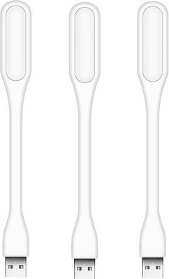 RPMSD Pack of 3 Flexible mini USB LED light Pack of 3 USB LED Lamp 5V 1.2W Portable Flexible Light with USB For Power bank Computer Led Light(With)