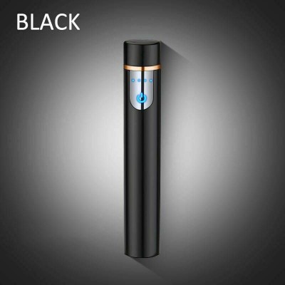 Gabbar Round Shape Lighter , High Sensitive Touch Sensor With USB Rechargeable RTL Cigarette Lighter(Black)