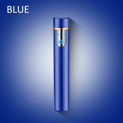 Gabbar Round Shape Lighter , High Sensitive Touch Sensor With USB Rechargeable RTL Cigarette Lighter(Blue)
