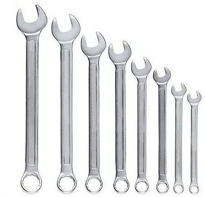 REVEKKA 8PCS 8MM TO 19MM Double Sided Combination Wrench(Pack of 8)