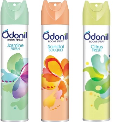 Odonil jasmine, SANDAL, Citrus Spray(3 x 240 ml)