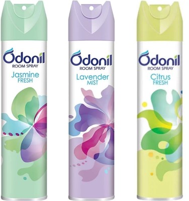 Odonil jasmine, Lavender, Citrus Spray(3 x 240 ml)