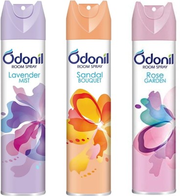 Odonil LAVENDER, SANDAL, Rose Spray(3 x 240 ml)