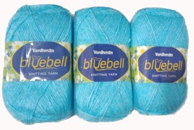 Vardhman Wool Bluebell 400 gram Wool Ball Hand Knitting Wool & Art Craft Soft Fingering Crochet Hook Yarn Needles Acrylic Knitting Yarn (100gm Each)