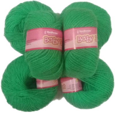 Vardhman Wool Baby Soft Wool Hand Knitting Crochet Hook Yarn Shade no.86 Sea Green 150gm