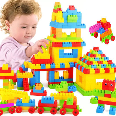 BOZICA Brand New Building Blocks,Creative Learning Educational Toy for Kids Puzzle Assembling Shape Building Unbreakable Toy Set(100 Pieces)