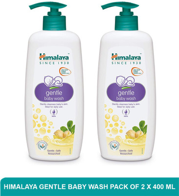 HIMALAYA Gentle Baby Wash | Best Baby Wash (pack of 2)400ml(2 x 400 ml)