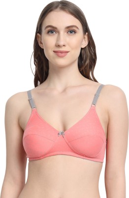 V Star Women T-Shirt Non Padded Bra(Pink)