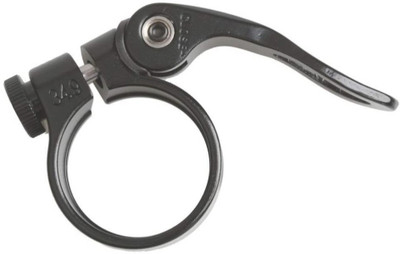 RESHNE Bicycle Quick Release Seat Post Bolt Binder Clamp 34.9mm (Black) Brake Shoe(Black)