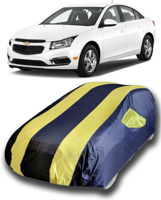 Gavya Car Cover For Chevrolet Cruze (With Mirror Pockets)(Blue, Yellow)